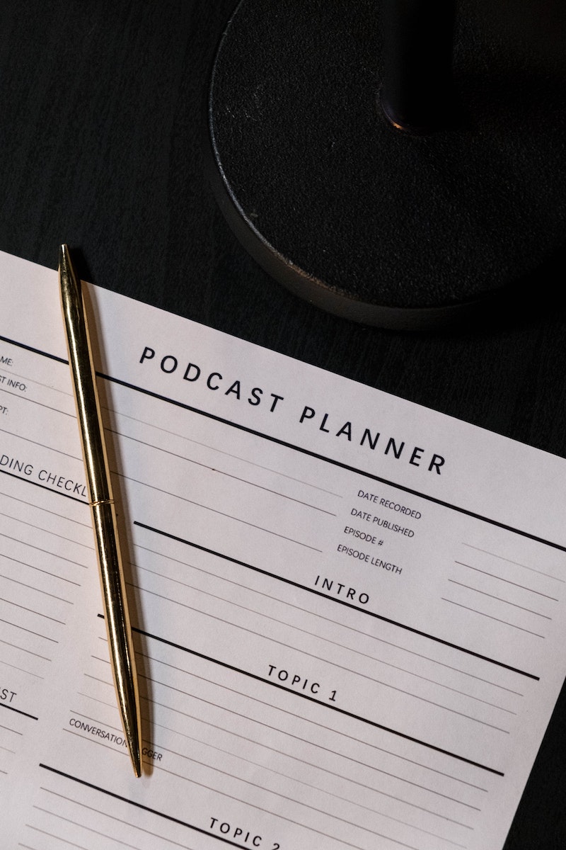 podcast planner paper